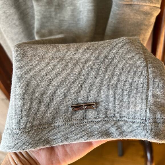 CALVIN KLEIN gray hooded tunic sweatshirt dress SIZE small - Picture 10 of 11